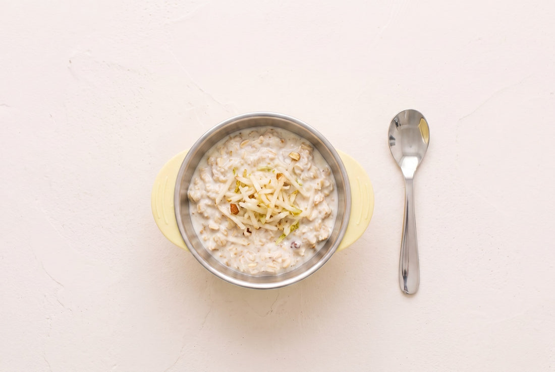 Hafer-Bircher-Müsli für Babys: Das Power-Frühstück (ab 10. Monat) – fertiges Gericht von oben