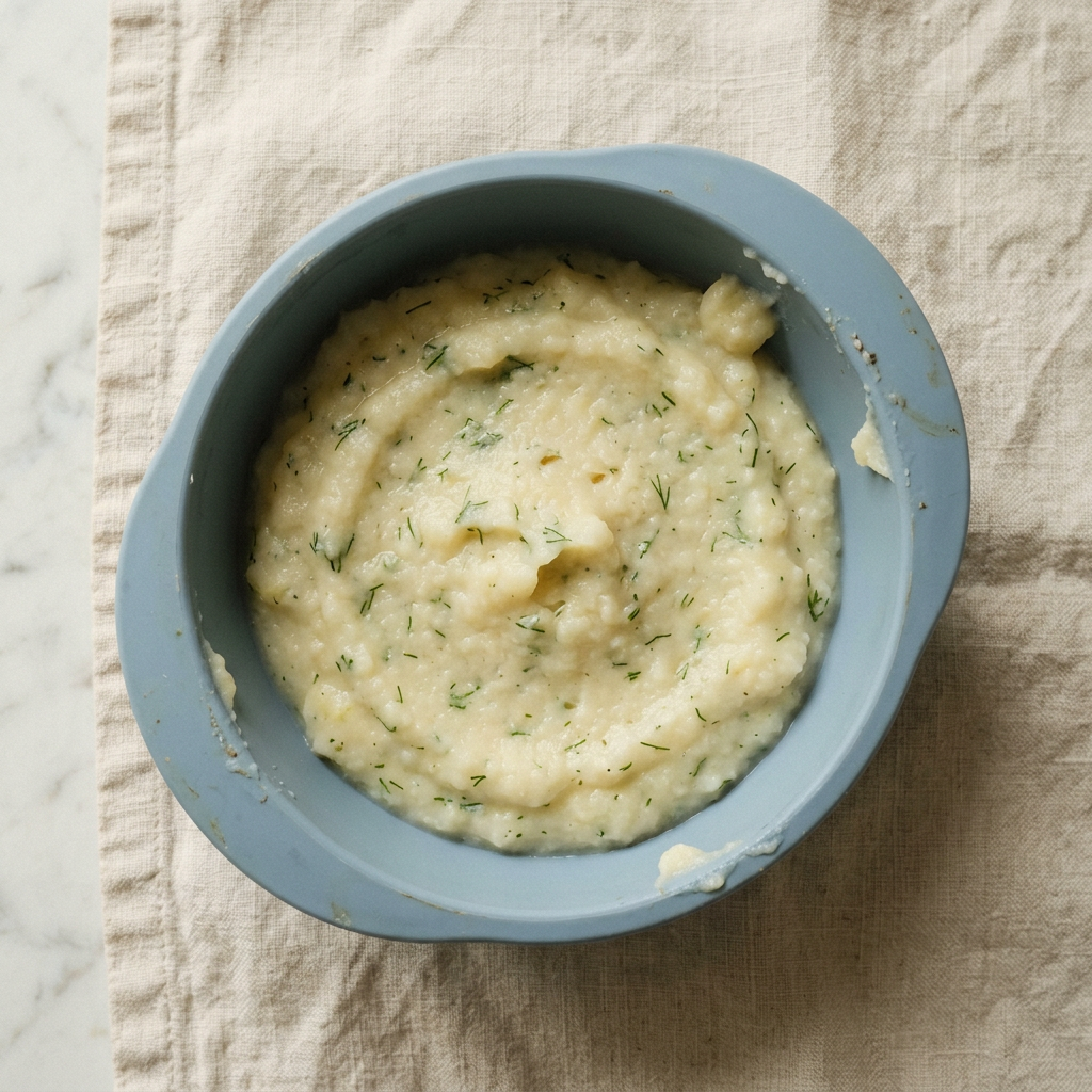 Blumenkohl-Kartoffel-Brei mit Dill
