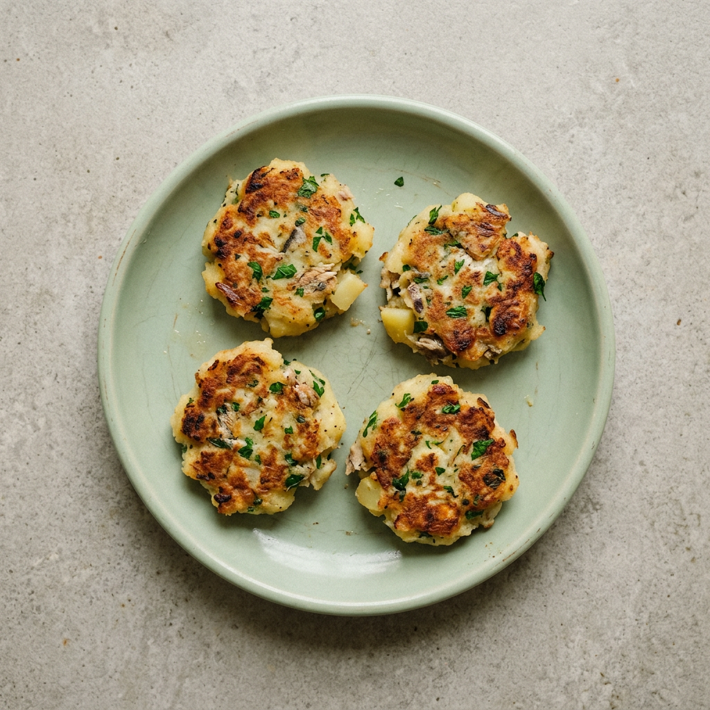 Sardinen-Kartoffel-Küchlein mit Petersilie