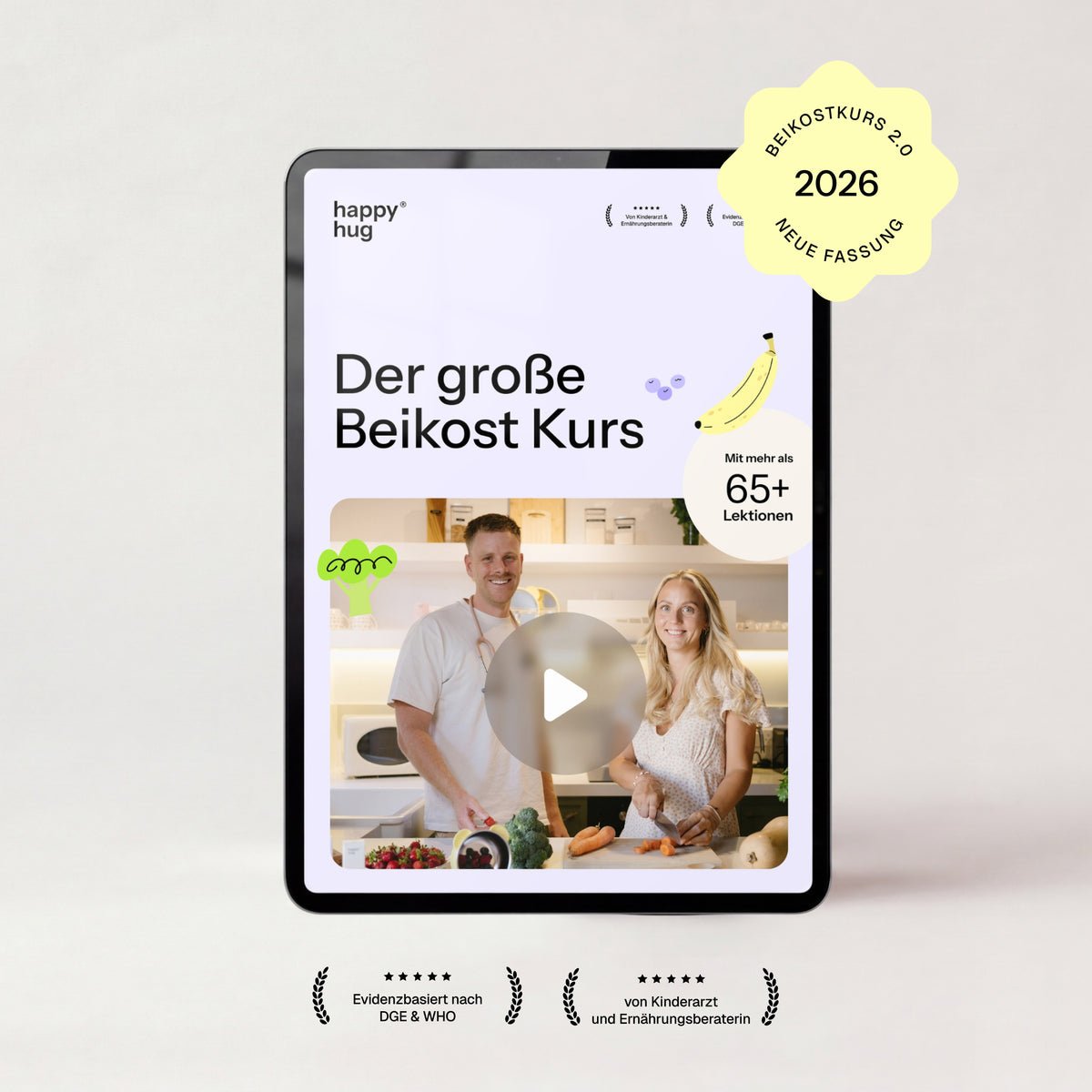 Der große Beikostkurs 2026 auf dem Tablet, neue Fassung