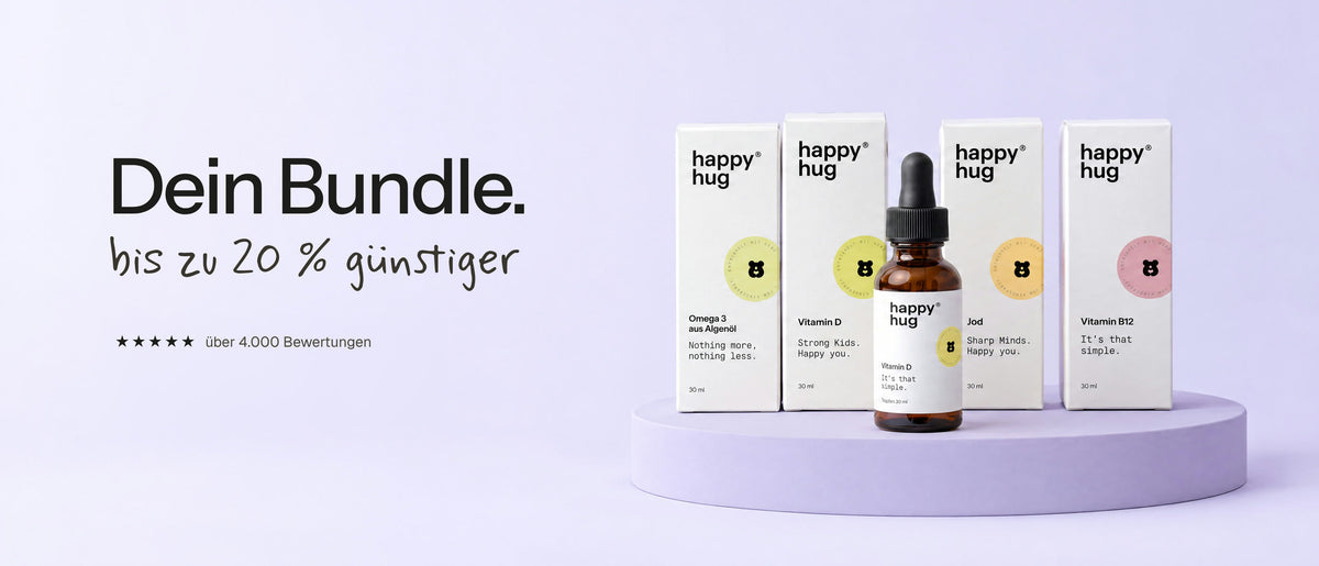 Dein Bundle, bis zu 20 % günstiger. Über 4.000 Bewertungen. Omega 3, Vitamin D, Jod und Vitamin B12 von happyhug.