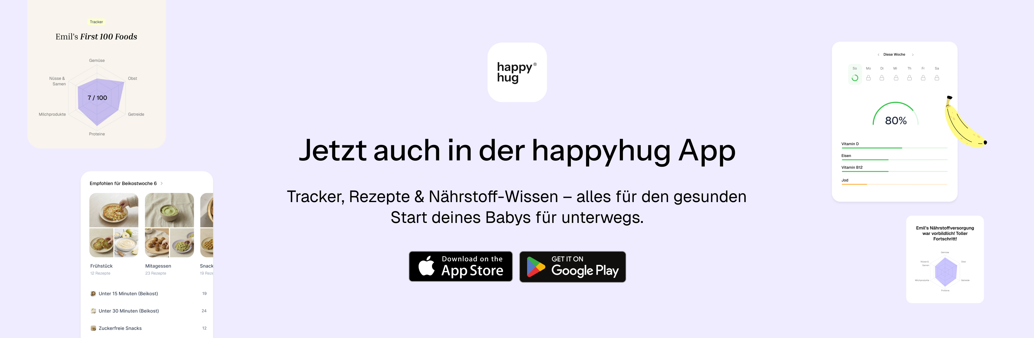 Jetzt auch in der happyhug App